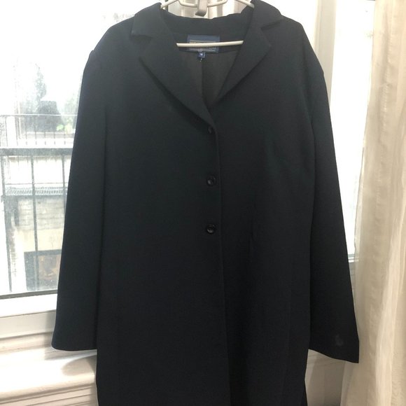 Michel Antoni Navy Button-Up Blazer/Light Coat - Picture 1 of 7